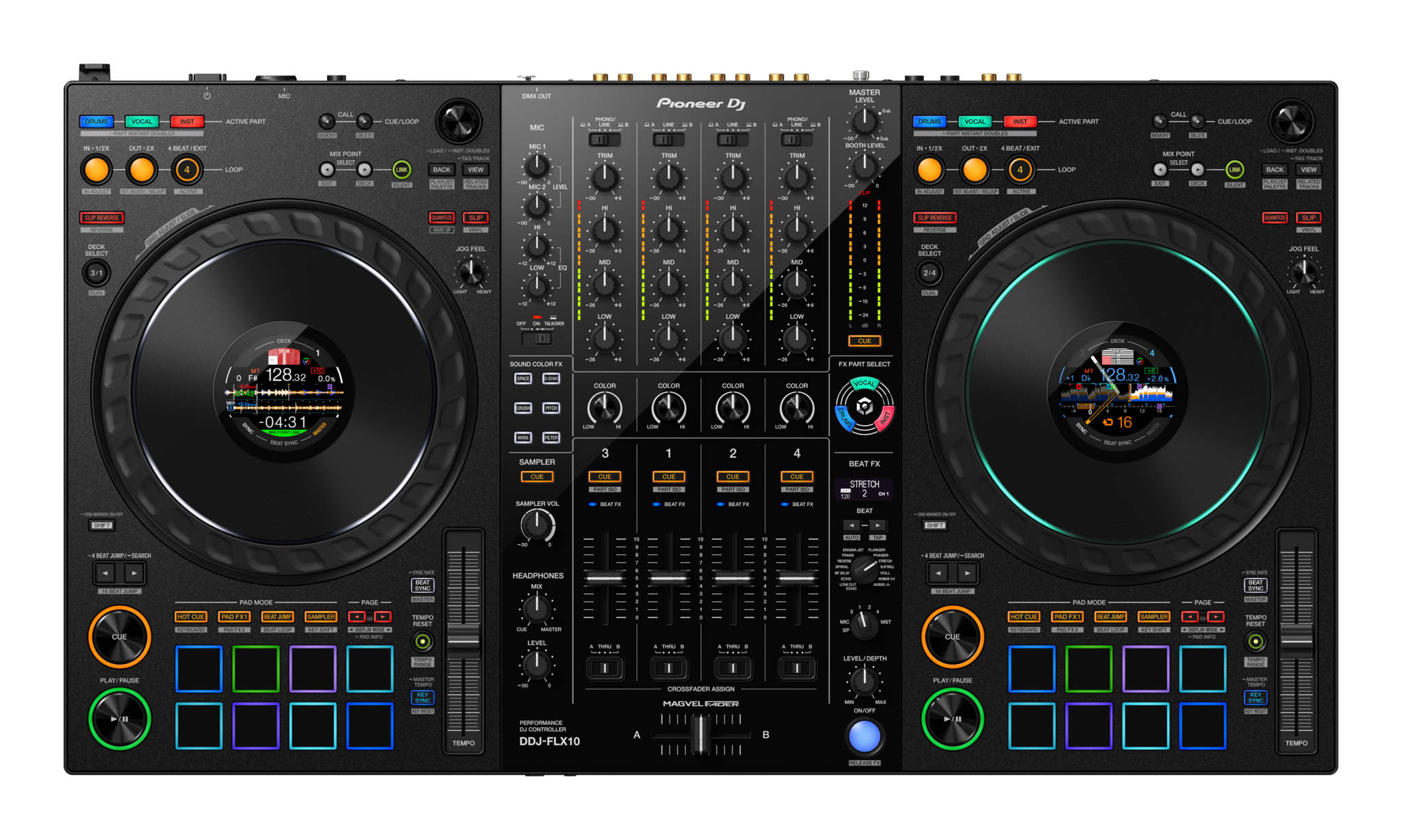 DJコントローラー シルバー Pioneer Pioneer DJ DDJ-FLX10: 4-channel Performance DJ Controller
