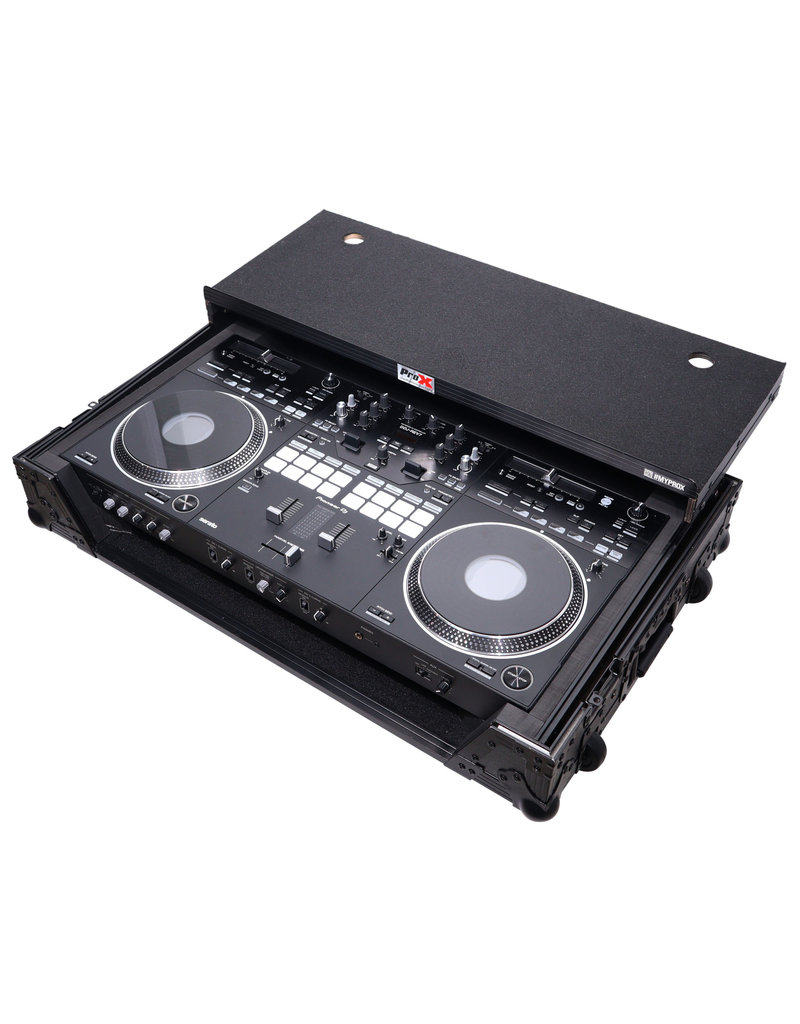 ProX ProX ATA Style Flight Case for REV7 w/ Laptop Shelf + Wheels Black/Black (XS-DDJREV7WLTBL)