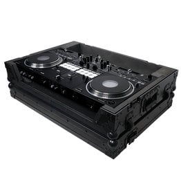 ProX Pro X ATA Style Flight Case for Pioneer DDJ-REV7 DJ Controller w/ Wheels + 1U Rackspace Black Finish (XS-DDJREV7WBL)