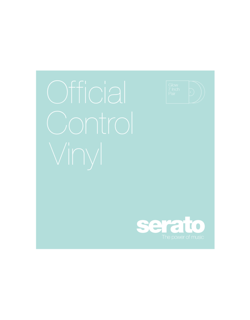 7" Glow In The Dark Serato Control Vinyl (Pair)