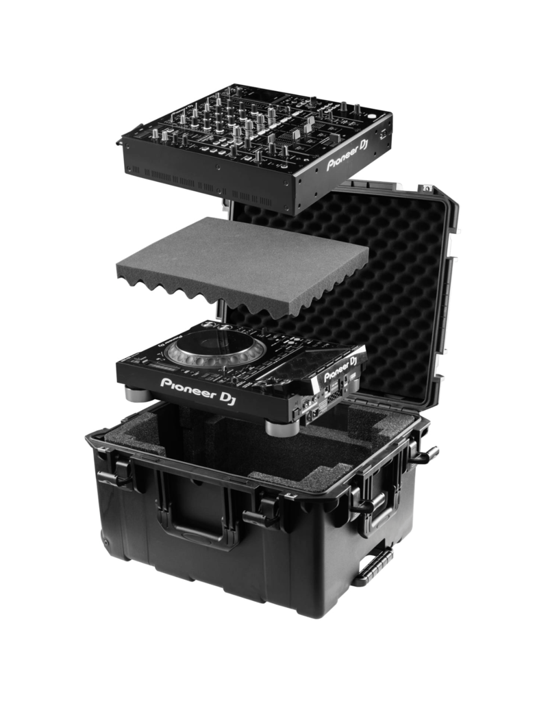 Odyssey Vulcan Trolley Case for DJM-A9 + CDJ-3000 (VUDJMA9CDJHW): Heavy Duty, Dustproof and Watertight