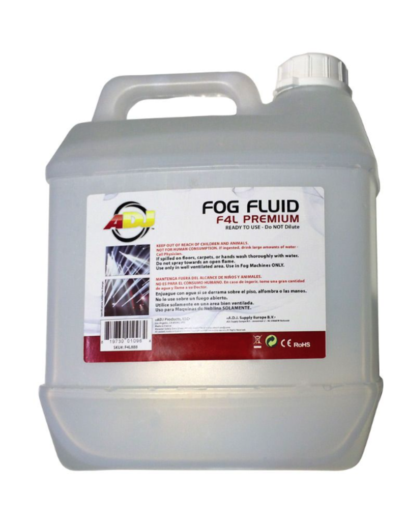 ADJ ADJ F4L Premium Fog Liquid:  FOR PICK UP ONLY