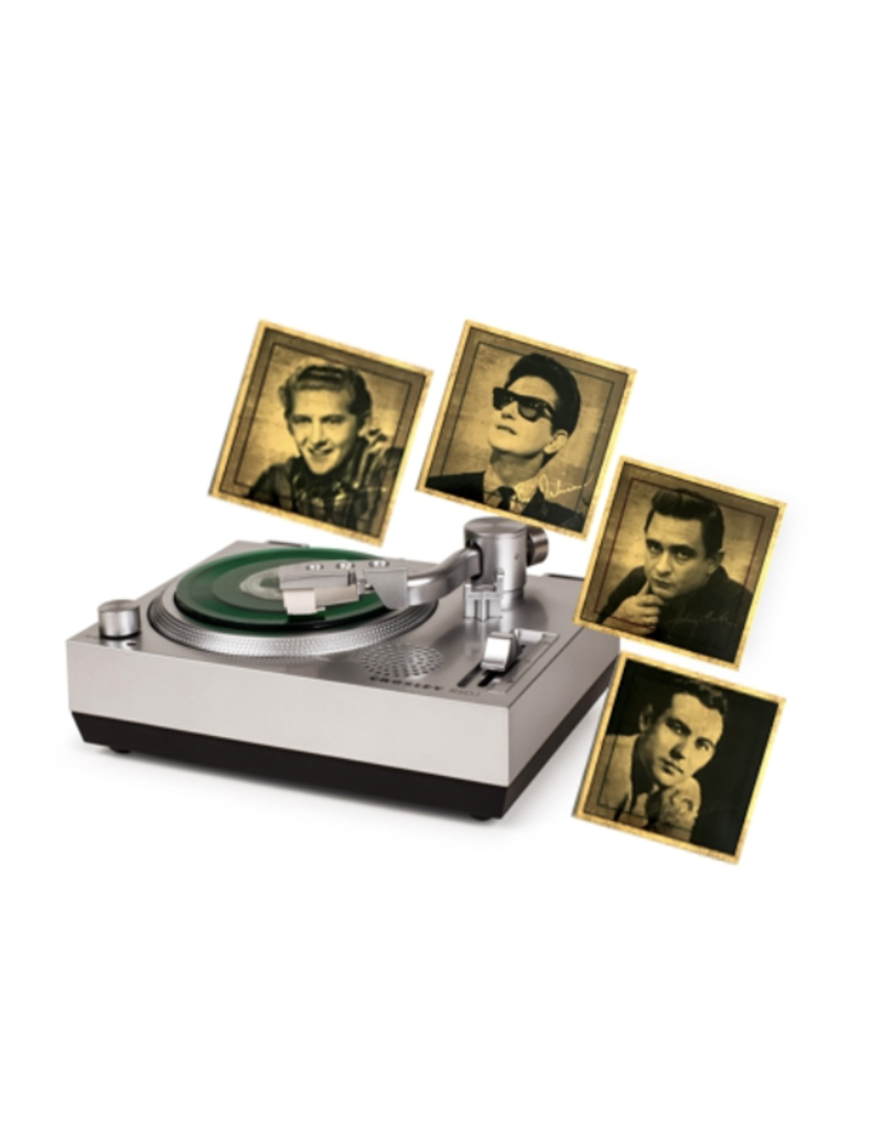 Crosley Crosley Mini Turntable for 3 Inch Vinyl Records w/Sun Records Set of 4