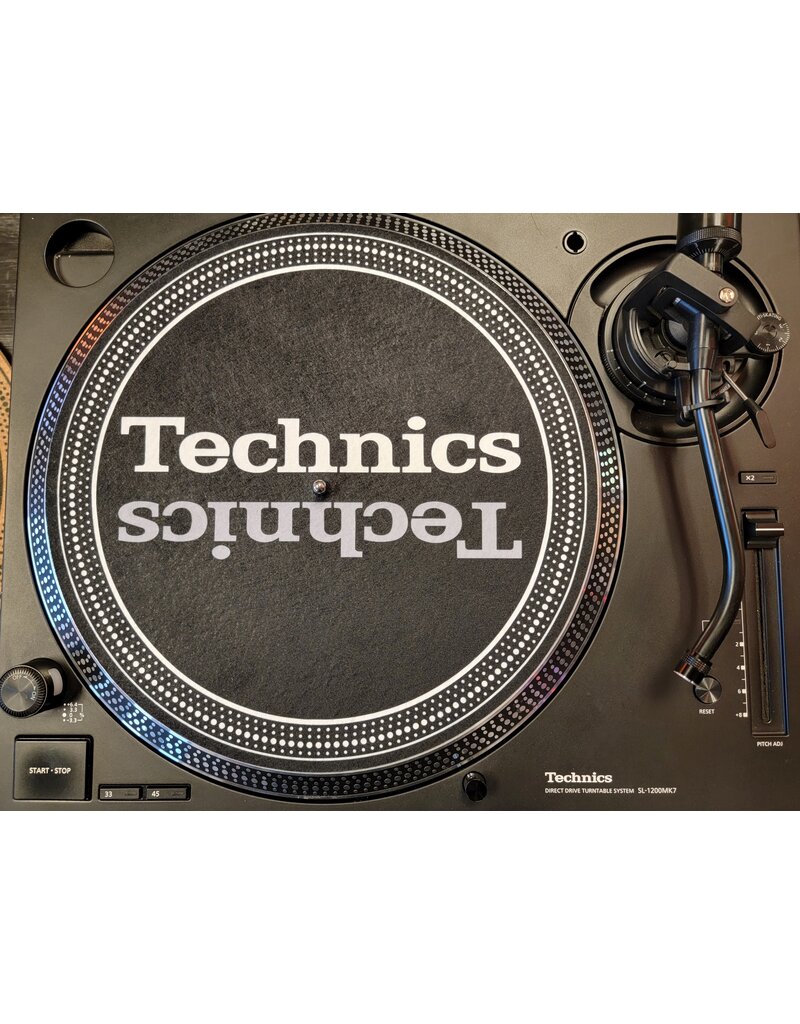 Mile High DJ Supply Thin 12" Platter Slipmat - Glazed Bottom -  One Single Slipmat - Branded