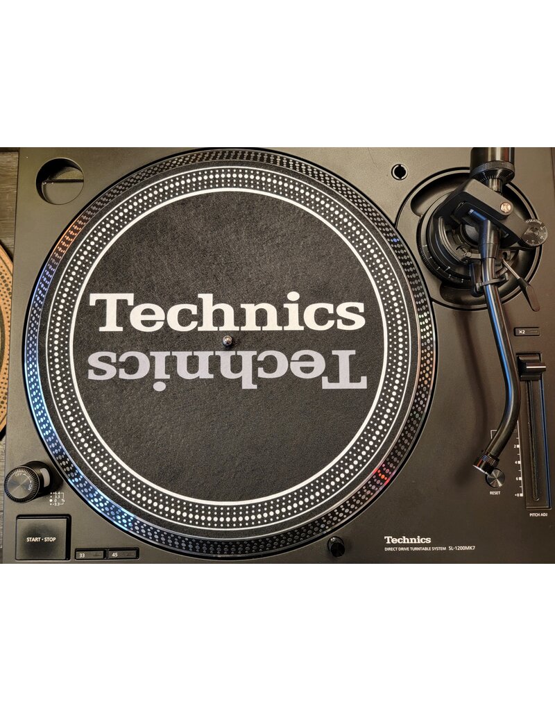 Mile High DJ Supply Thin 12" Platter Slipmat - Glazed Bottom -  One Single Slipmat - Branded