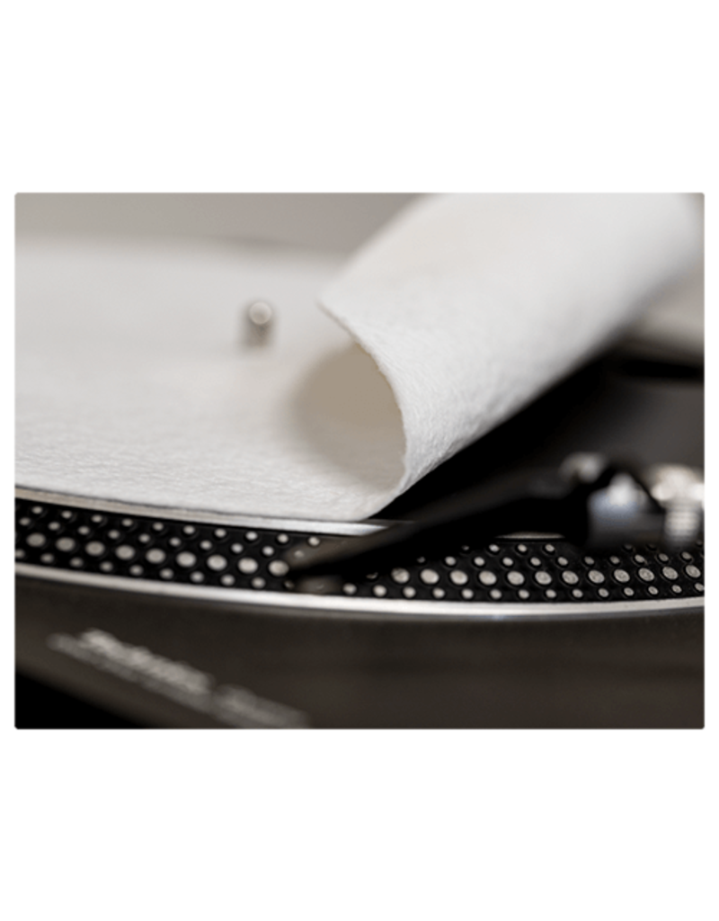 Mile High DJ Supply Thin 12" Platter Slipmat - Glazed Bottom -  One Single Slipmat - Branded