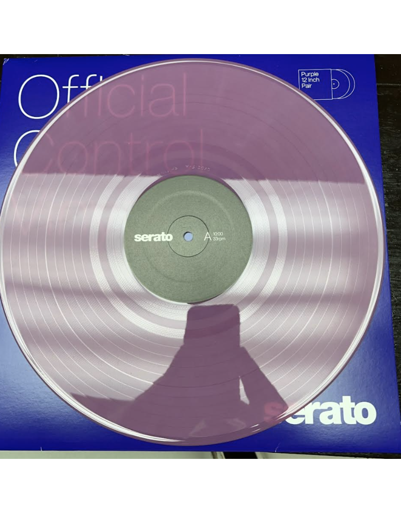 The Last Batch:  12" Purple Serato Control Vinyl (Pair) - Hard to Find - Not Quite Purple