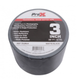 ProX ProX 3 Inch 36FT 12YD Matte Black Commercial Grade Gaffer Tape Pros Choice Non-Residue  (XGF-312BLK)