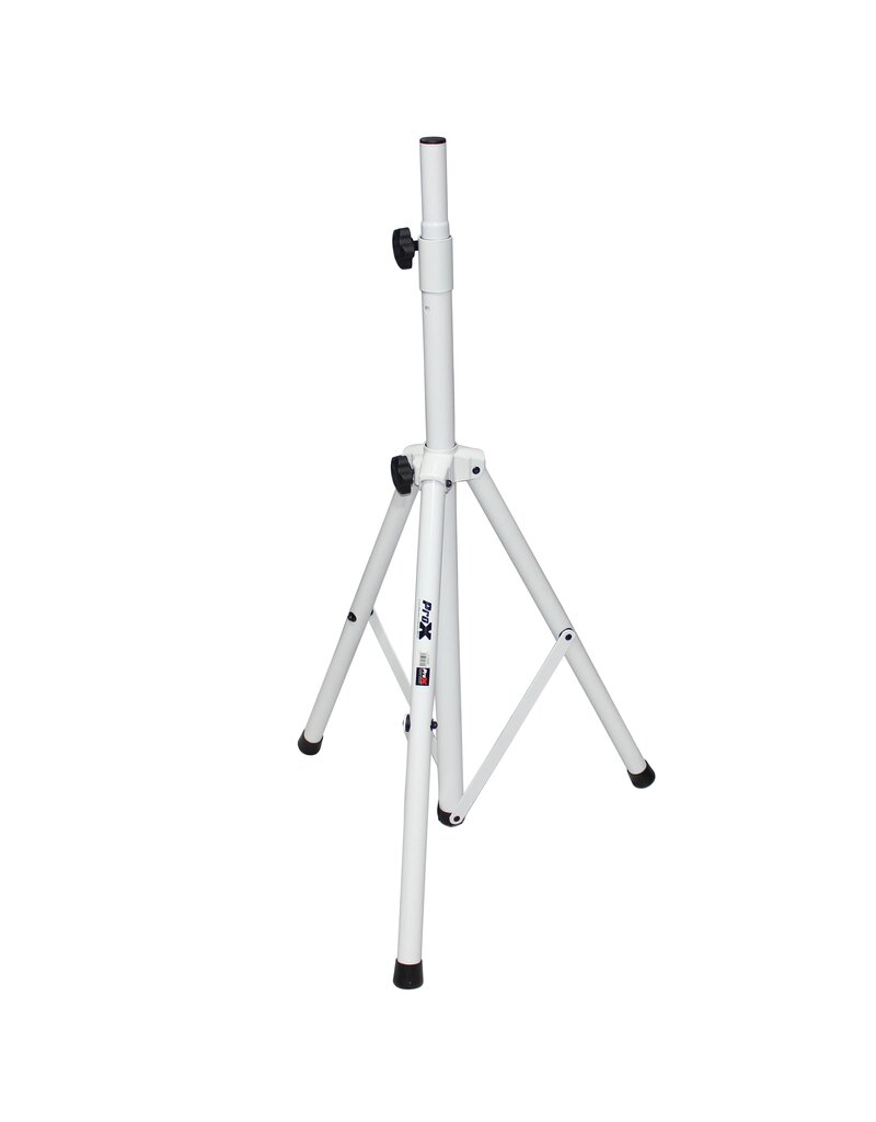 ProX ProX Heavy-Duty All Metal Speaker WHITE Tripod Stand SET OF TWO 4-7 ft. (44"-84") Cloud Series (T-SS28P)