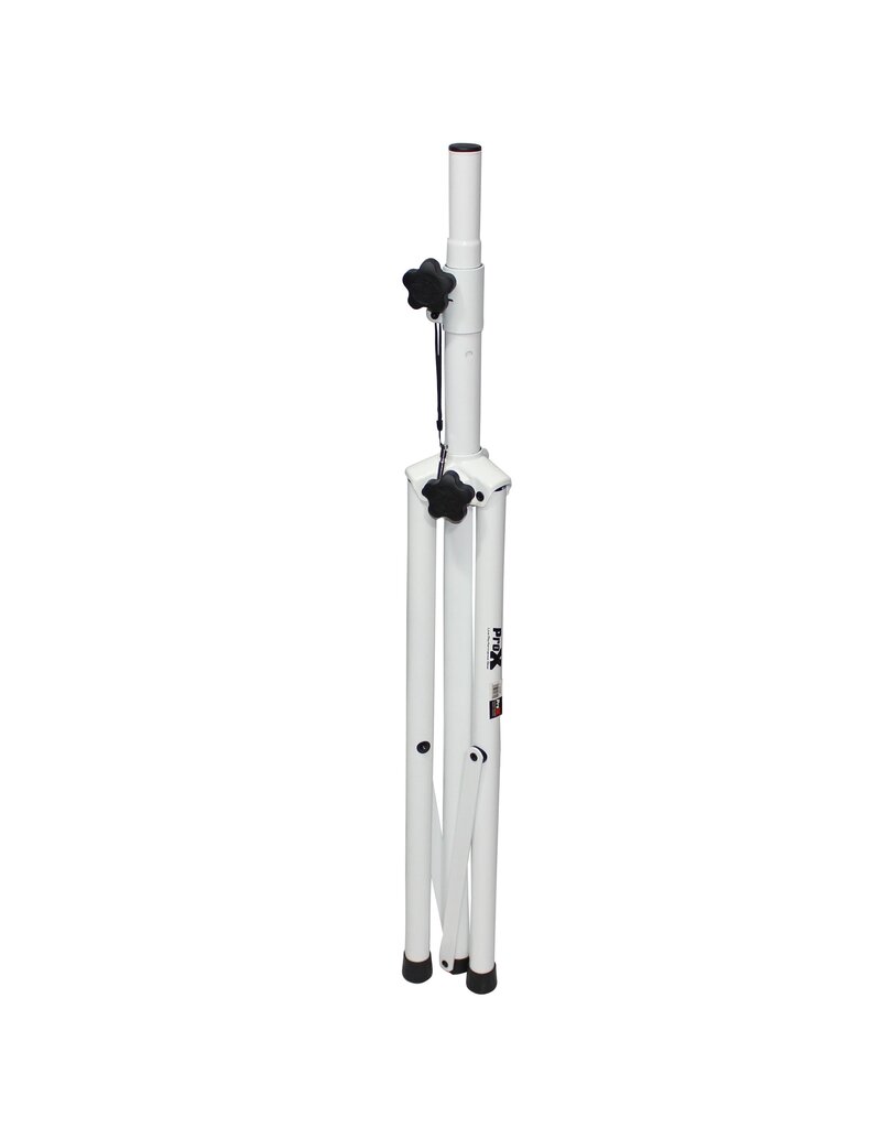 ProX ProX Heavy-Duty All Metal Speaker WHITE Tripod Stand SET OF TWO 4-7 ft. (44"-84") Cloud Series (T-SS28P)