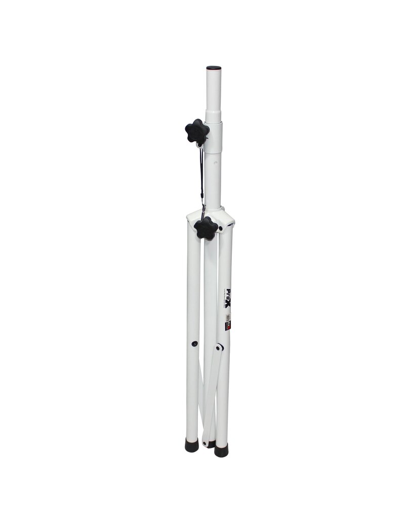 ProX ProX White Heavy-Duty All Metal Speaker Tripod Stand Set of 2, 4-7 ft. (44"-84") Cloud Series (T-SS28P)