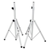 ProX ProX Heavy-Duty All Metal White Speaker Tripod Stand SET OF TWO 4-7 ft. (44"-84") Cloud Series (T-SS28P)