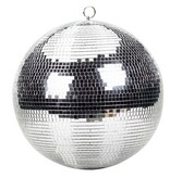 ProX ProX 20" Mirror Disco Ball Bright Silver Reflective Indoor DJ Sphere w/ Hanging Ring for Lighting (MB-20)