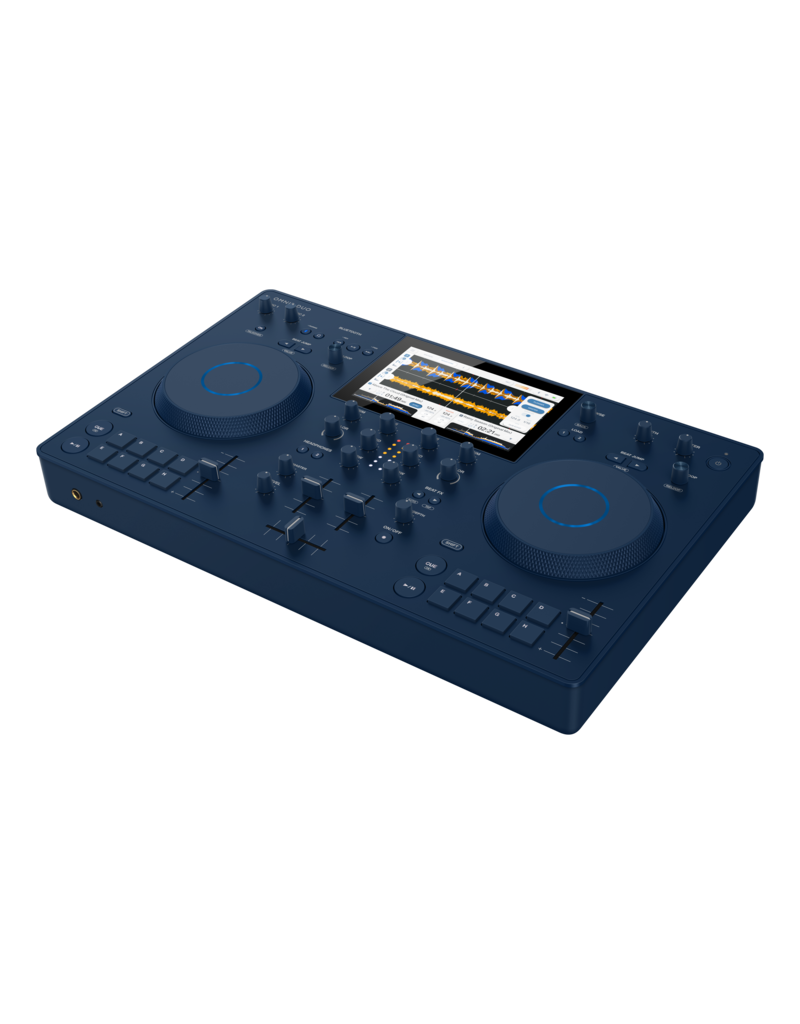 OMNIS-DUO: Portable all-in-one DJ system – features battery power and multiple audio input and output options including Bluetooth ®/MD connectivity and WIFI - AlphaTheta