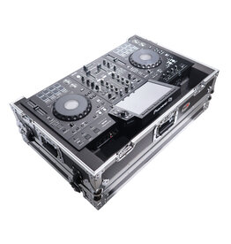ProX ProX ATA Flight Case For REV5 or RX3 DJ Controller w/ 1U Rack Space + Wheels Black/Silver  (XS-XDJRX3 W)