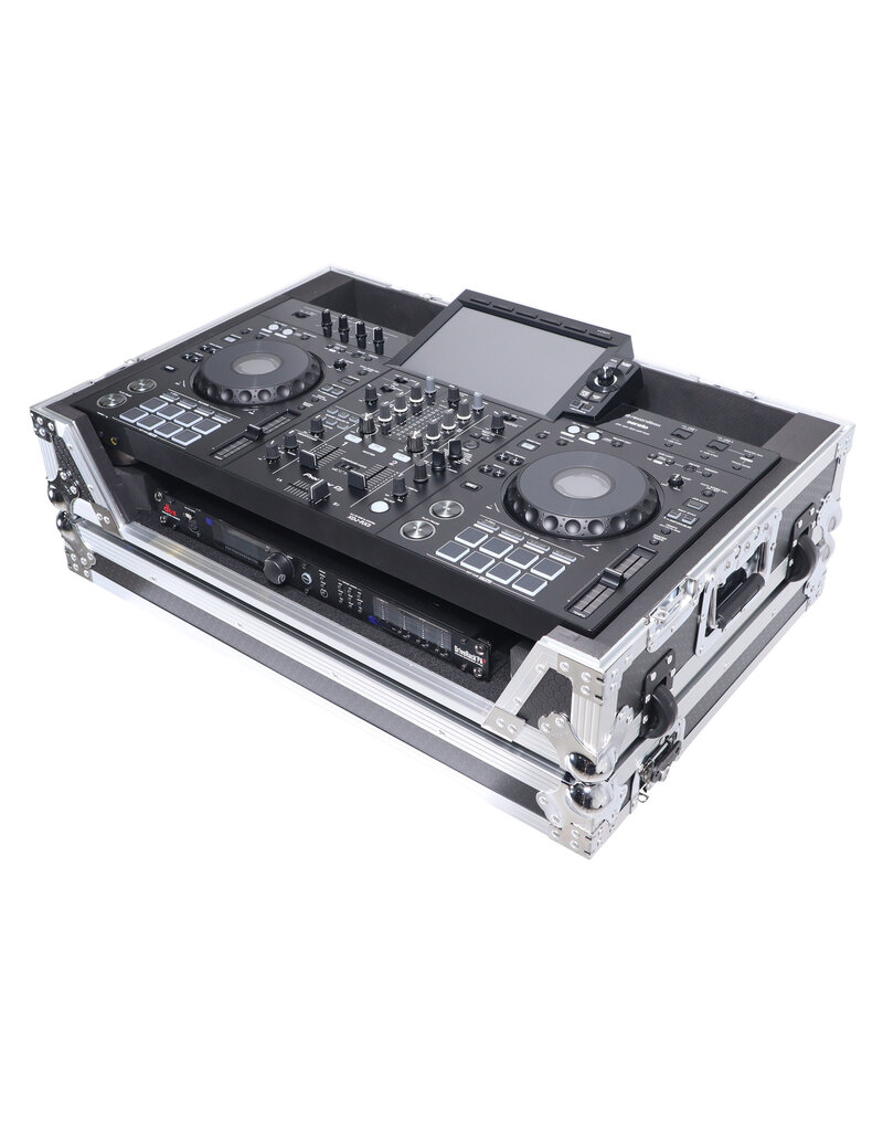 ProX ProX ATA Flight Case For REV5 or RX3 DJ Controller w/ 1U Rack Space + Wheels Black/Silver  (XS-XDJRX3 W)
