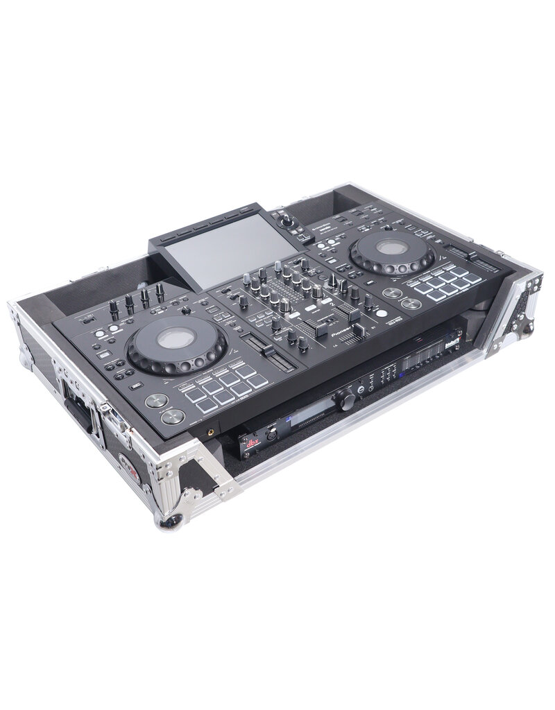 ProX ProX ATA Flight Case For REV5 or RX3 DJ Controller w/ 1U Rack Space + Wheels Black/Silver  (XS-XDJRX3 W)