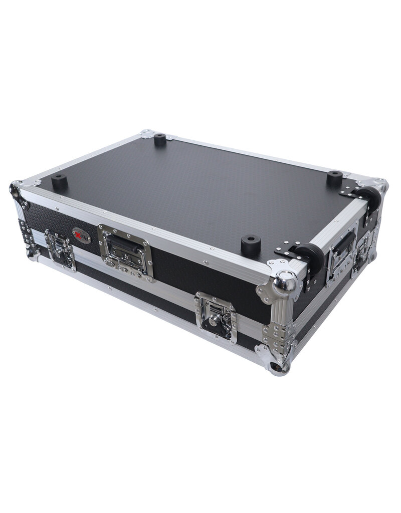 ProX ProX ATA Flight Case For Pioneer REV5 or RX3 DJ Controller w/ 1U Rack Space + Wheels Black/Silver  (XS-XDJRX3 W)