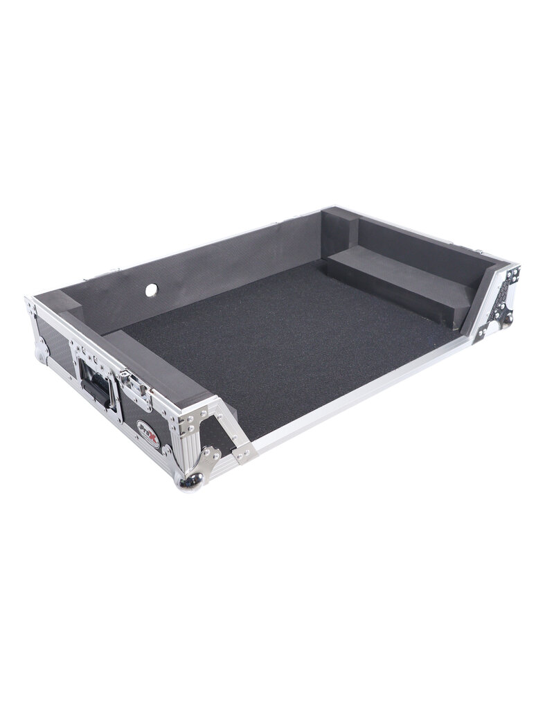 ProX ProX ATA Flight Case For REV5 or RX3 DJ Controller w/ 1U Rack Space + Wheels Black/Silver  (XS-XDJRX3 W)