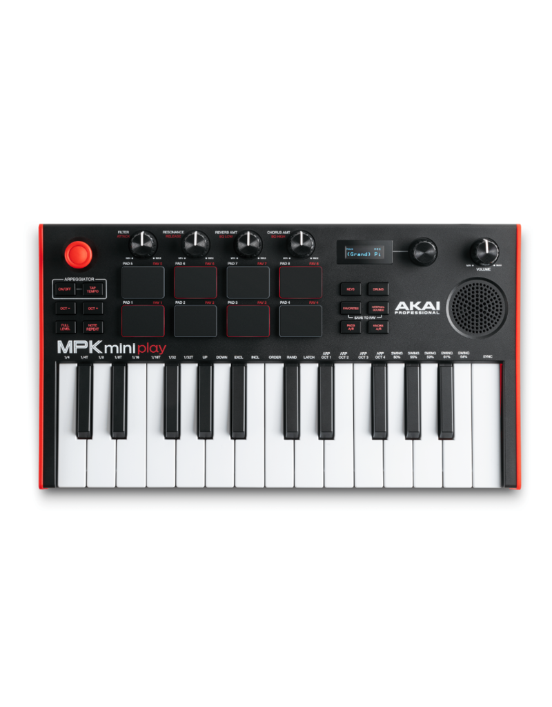 AKAI OPEN BOX! Akai Pro MPK MINI Play MK3 Controller Keyboard With  Speakers (MPKMINIPLAYMK3)