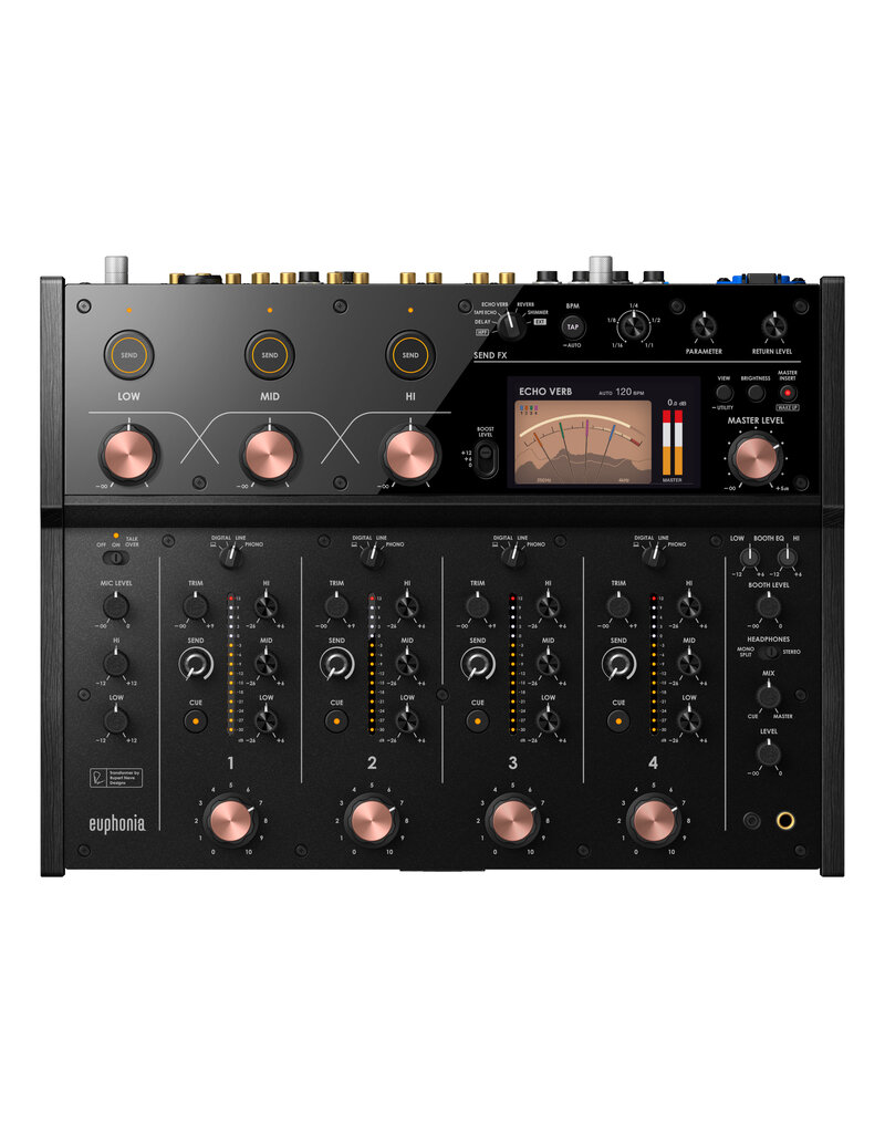 AlphaTheta SPECIAL ORDER Euphonia Professional 4-Channel Rotary Mixer with Rupert Neves Designs Transformer - AlphaTheta