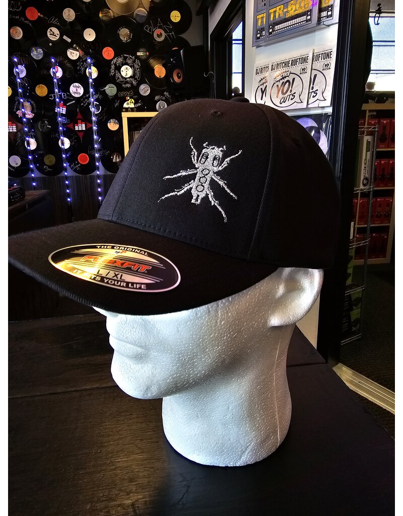 Thud Rumble ThudRumble All Black Flexfit Cap with Silver Beedle Logo