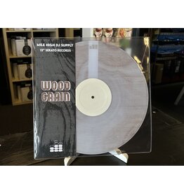 GREY WOOD - Wood Grain 12” Serato Control Vinyl (Pair)  - Mile High DJ Supply