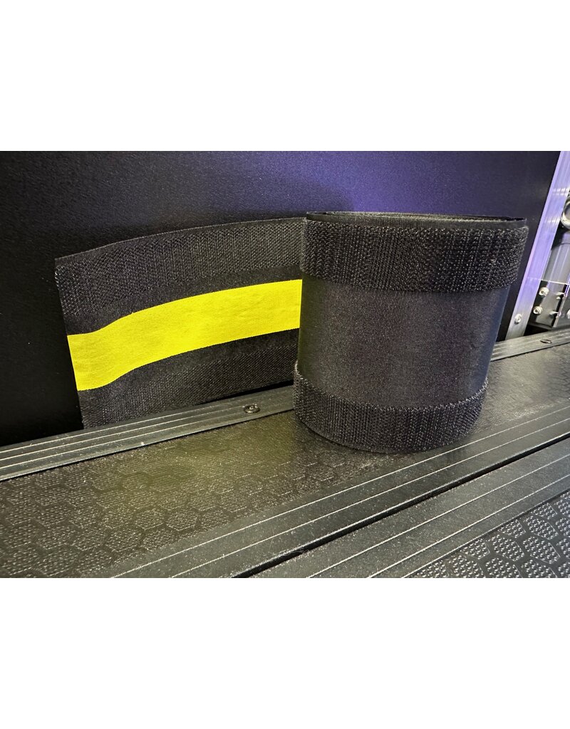 Reusable 9’ Velcro Floor Cable Cover with YELLOW stripe