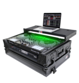 ProX ProX ATA Flight Case for Pioneer DDJ-1000 FLX6 SX3 DJ Controller w/ 1U Rack Space Wheels and LED - Black (XS-DDJ1000WLTBL LED)