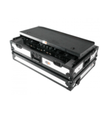ProX ProX ATA Flight Style Road Case For Pioneer FLX10 or GRV6 w/ Laptop Shelf 1U Rack Space + Wheels White w/Black Finish ( XS-DDJFLX10WLTWH)