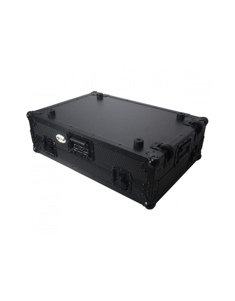 ProX ProX Flight Style Road Case For FLX10 or GRV6 DJ Controller w/ 1U Rack Space Wheels (XS-DDJFLX10WBL)