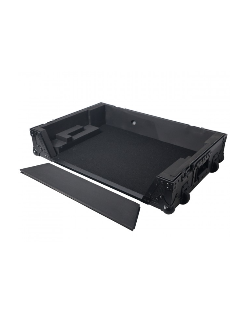 ProX ProX Flight Style Road Case For FLX10 or GRV6 DJ Controller w/ 1U Rack Space Wheels (XS-DDJFLX10WBL)