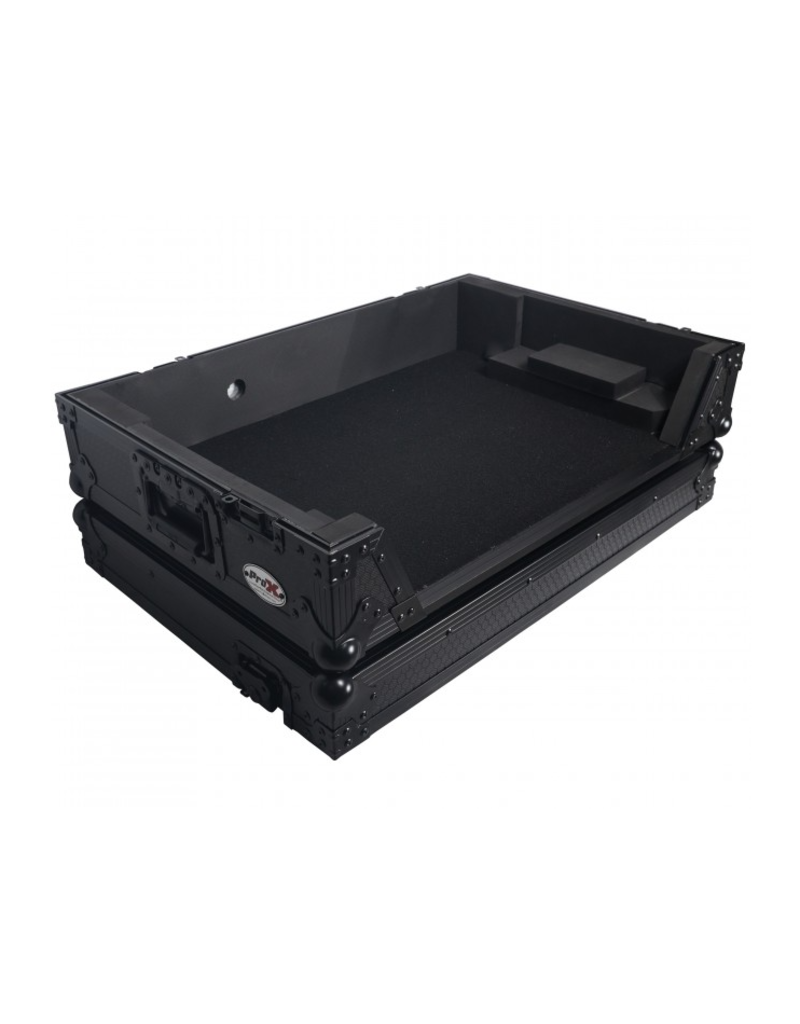 ProX ProX Flight Style Road Case For FLX10 or GRV6 DJ Controller w/ 1U Rack Space Wheels (XS-DDJFLX10WBL)