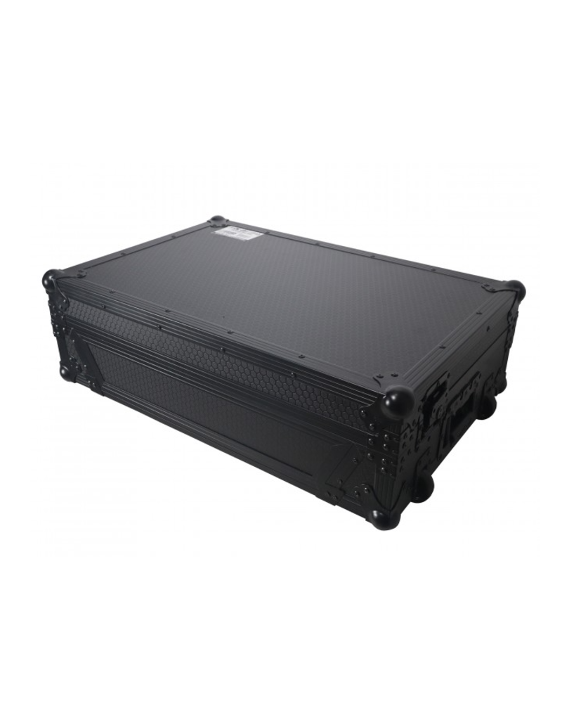 ProX ProX Flight Style Road Case For FLX10 or GRV6 DJ Controller w/ 1U Rack Space Wheels (XS-DDJFLX10WBL)