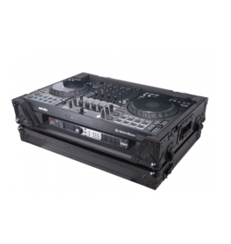 ProX ProX Flight Style Road Case For FLX10 or GRV6 DJ Controller w/ 1U Rack Space Wheels (XS-DDJFLX10WBL)
