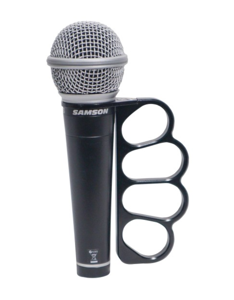 ProX GRIPMATE Hand-Gripped Slotted Microphone Knuckle Holder