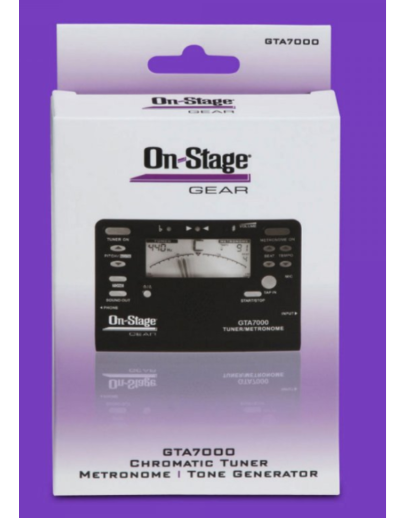 On-Stage On-Stage Chromatic Tuner/Metronome/Tone Generator (GTA7000)