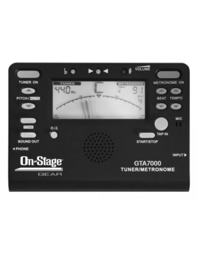 On-Stage On-Stage Chromatic Tuner/Metronome/Tone Generator (GTA7000)