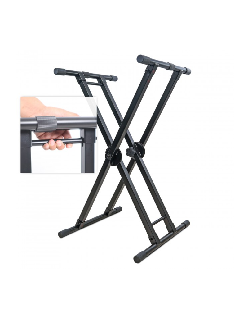 ProX ProxX Dual-Locking Keyboard DJ Controller Case Stand w/ Squeeze to Adjust Handle - 200 lb Cap  (X-KSD22)