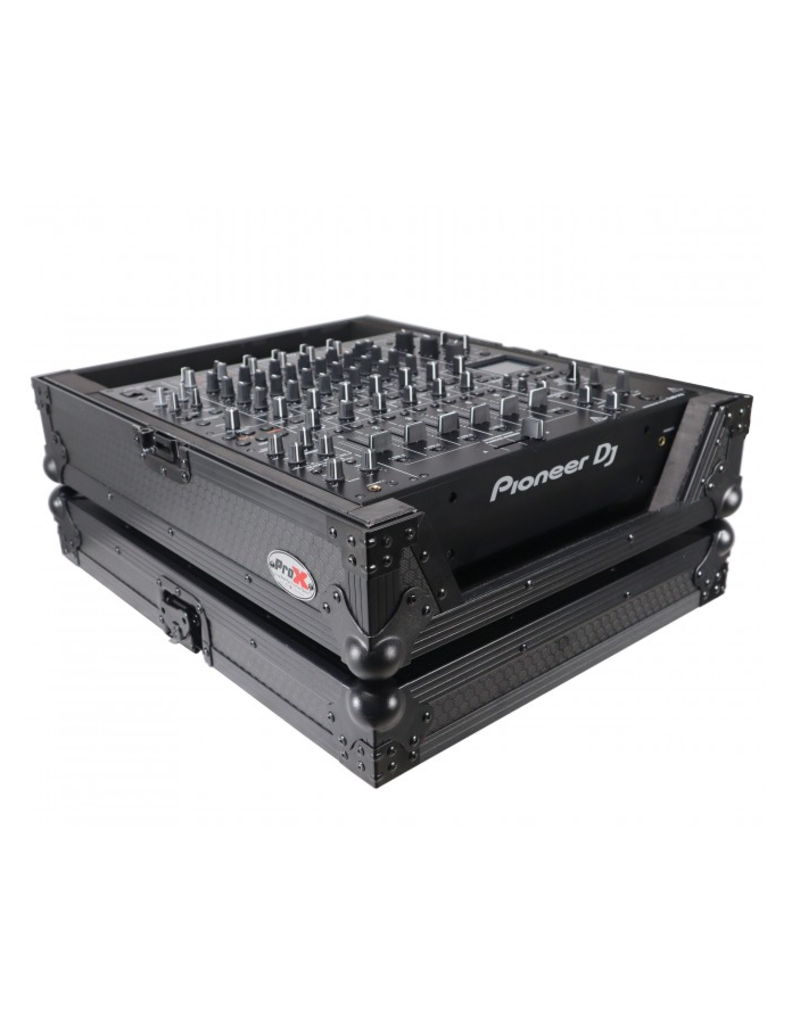 ProX ProX ATA Style Flight Road Case for Pioneer DJM-A9 DJM V10 DJ Mixer Black Finish (XS-DJMV10A9BL)