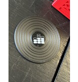 Mile High DJ Supply Mile High DJ Coaster Crate: 8 Plastic Drink Coasters in a Red Record Crate