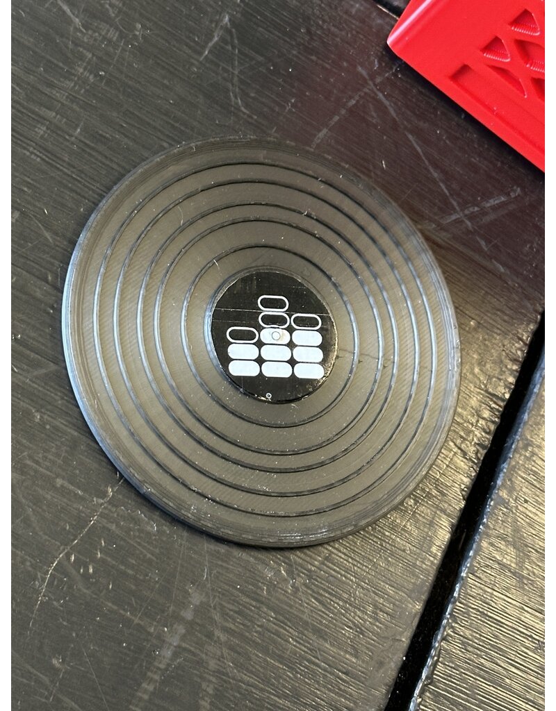 Mile High DJ Supply Mile High DJ Coaster Crate: 8 Plastic Drink Coasters in a Red Record Crate