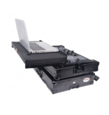 ProX ProX ATA Flight Road Case For FLX4, SB3, DDJ-400 DJ Controller w/ Laptop Shelf - Black Finish (X-DDJFLX4LTBL)
