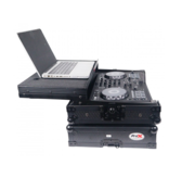 ProX ProX ATA Flight Road Case For FLX4, SB3, DDJ-400 DJ Controller w/ Laptop Shelf - Black Finish (X-DDJFLX4LTBL)