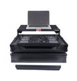 ProX ProX ATA Flight Road Case For FLX4, SB3, DDJ-400 DJ Controller w/ Laptop Shelf - Black Finish (X-DDJFLX4LTBL)
