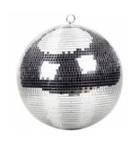 ProX ProX 24" Mirror Ball Bright Silver Reflective Indoor DJ Sphere with Hanging Ring for Lighting  (MB-24)
