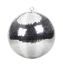 ProX ProX 24" Mirror Ball Bright Silver Reflective Indoor DJ Sphere with Hanging Ring for Lighting  (MB-24)