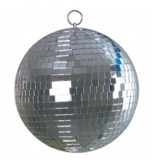 ProX Prox 8" inch Mirror Disco Ball Bright Silver Reflective Indoor DJ Sphere with Hanging Ring for Lighting (MB-8)
