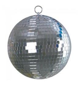 ProX Prox 8" inch Mirror Disco Ball Bright Silver Reflective Indoor DJ Sphere with Hanging Ring for Lighting (MB-8)