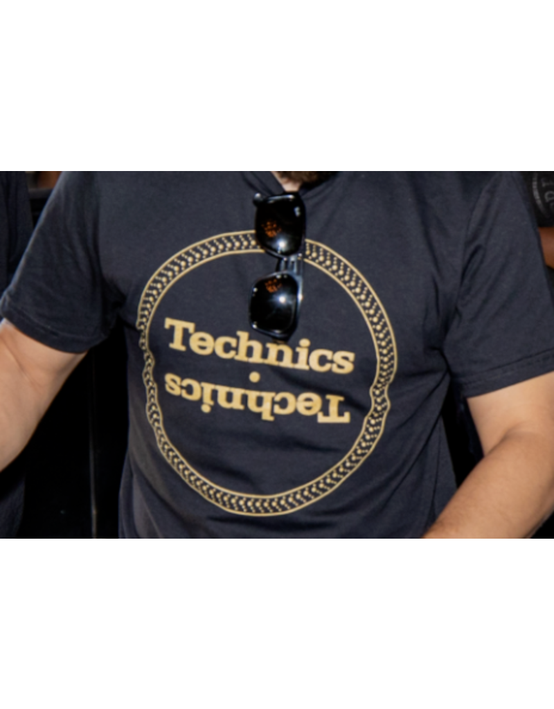 Platter T-Shirt: Gold on Black (Medium Only)  - Branded
